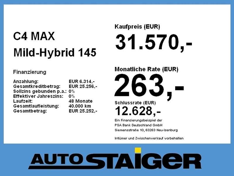 Neu Citroën C4 145 PS (106 kW) 2025 Okenitweißmetallic Limousine