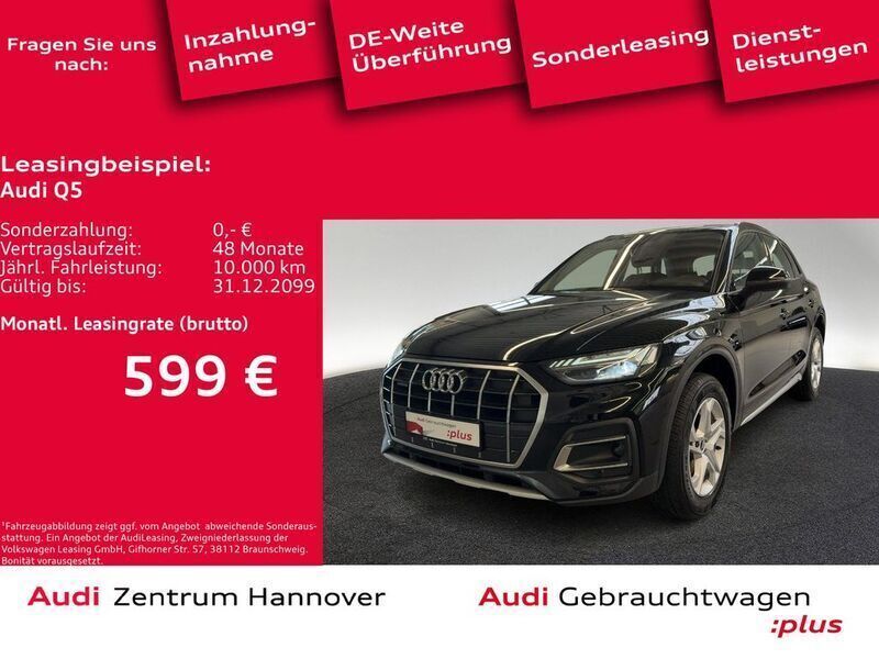 Brillantschwarz Gebraucht 2021 Audi Q5 Ambiente SUV | 36.990 € (Fairer Preis) - Bild 1/4