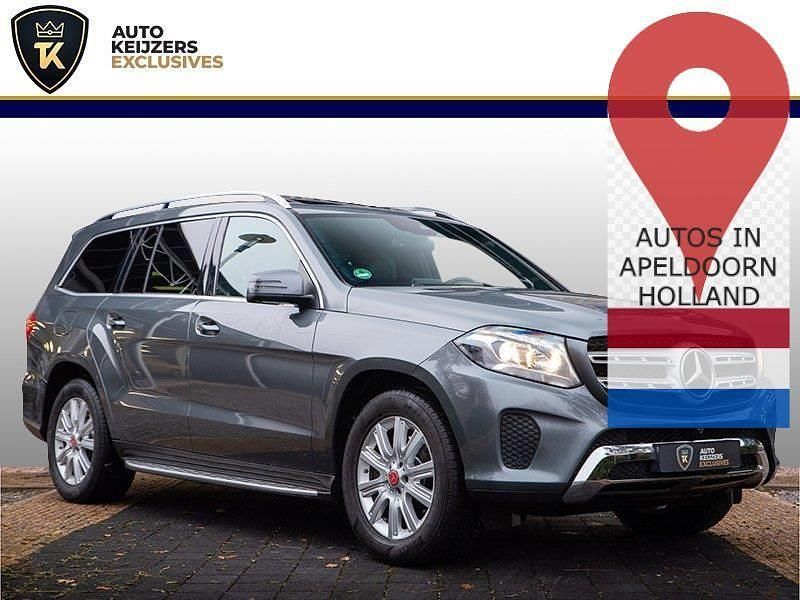 Dunkel grau metallic Gebraucht 2017 Mercedes GLS350 SUV | 29.900 € - Bild 1/4