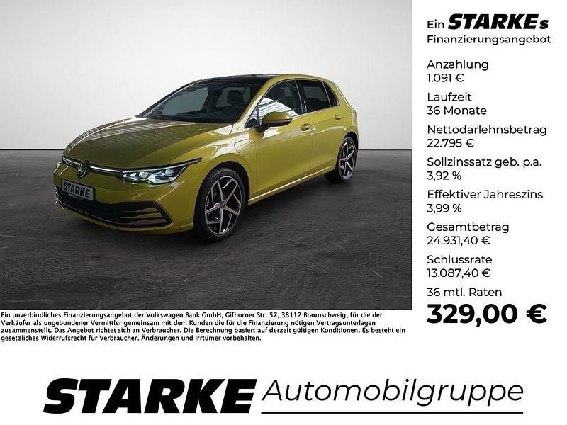 Limonengelb metallic Gebraucht 2021 VW Golf VIII Style Limousine | 23.886 € (Fairer Preis) - Bild 1/4