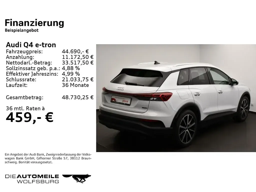 Gebraucht Audi e-tron Comfort 210 kW (286 PS) 2025 Gletscherweiß metallic (metallic) SUV