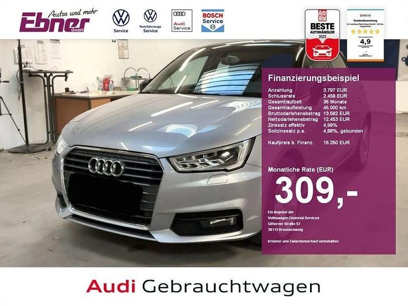 Silber Gebraucht 2017 Audi A1 Design Kleinwagen | 16.250 € (Etwas zu teuer) - Bild 1/4