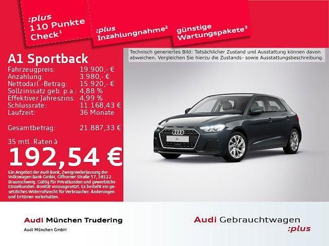 Grau Gebraucht 2022 Audi A1 Sportback Advanced Plus Kleinwagen | 19.900 € (Guter Preis) - Bild 1/2
