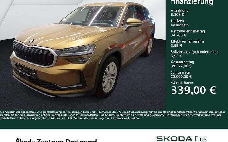 Gold Gebraucht 2024 Skoda Kodiaq Selection SUV | 42.808 € (Fairer Preis) - Bild 1/4