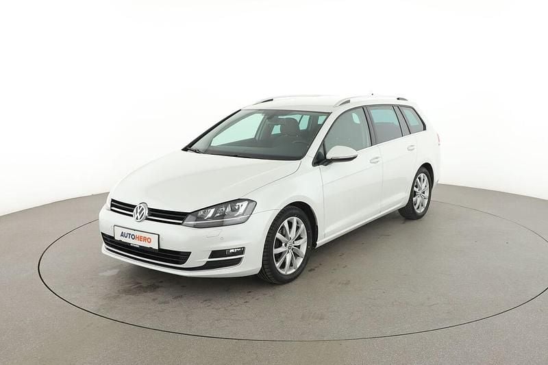 Weiß Gebraucht 2014 VW Golf VII Highline Kombi | 10.970 € (Guter Preis) - Bild 1/3