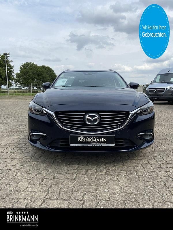 Mitternachtsblau Gebraucht 2017 Mazda 6 Sports-Line Kombi | 17.720 € (Fairer Preis) - Bild 1/4