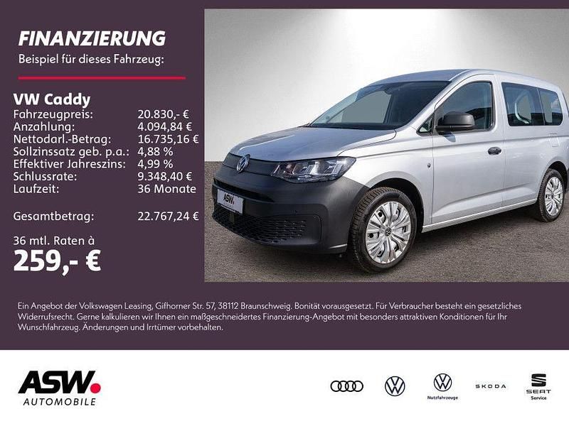 Gebraucht VW Caddy 114 PS (83 kW) 2023 Reflexsilber metallic Van / Kleinbus