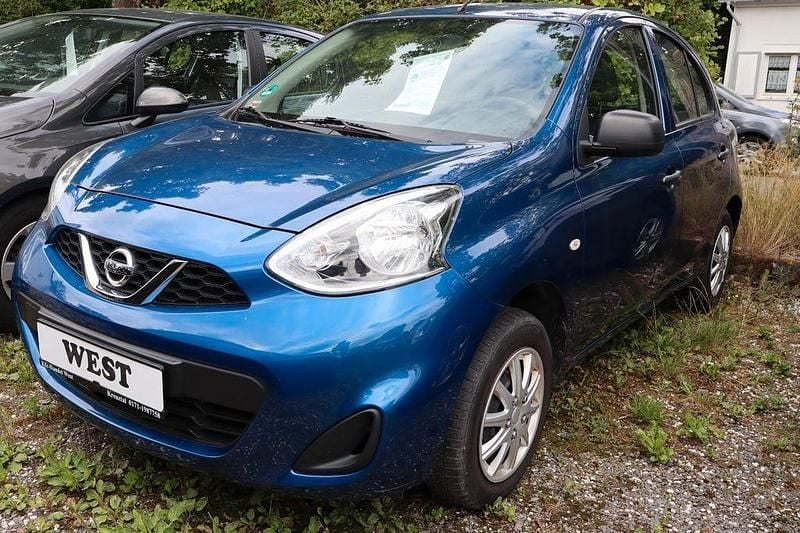 Blau Gebraucht 2014 Nissan Micra Acenta Kleinwagen | 5.490 € (Fairer Preis) - Bild 1/3
