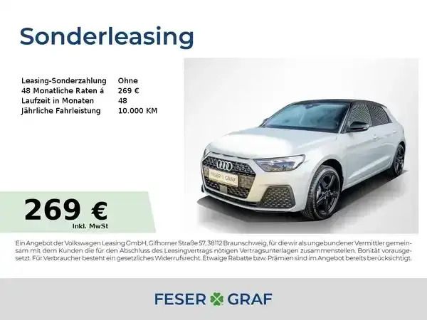 Tausilber metallic Neu 2025 Audi A1 Kleinwagen | 23.990 € (Superpreis) - Bild 1/3