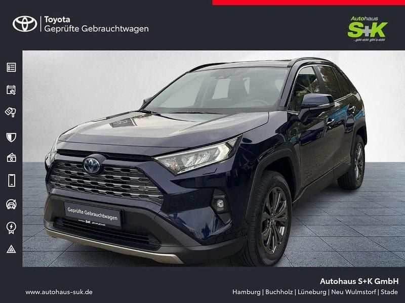 Nagoyablau metallic (blau) Gebraucht 2024 Toyota RAV4 Hybrid Team SUV | 38.480 € (Superpreis) - Bild 1/4
