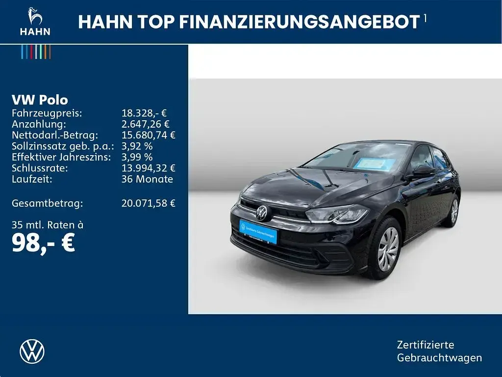 Usata VW Polo Life 80 CV (58 kW) 2025 Nero Utilitaria