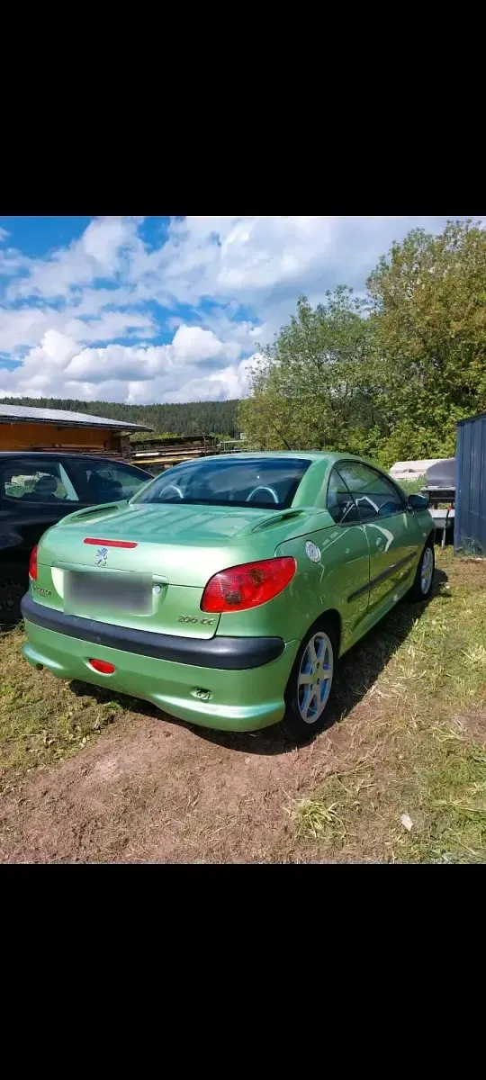 Gebraucht Peugeot 206 CC 110 PS (80 kW) 2002 Grün Cabrio