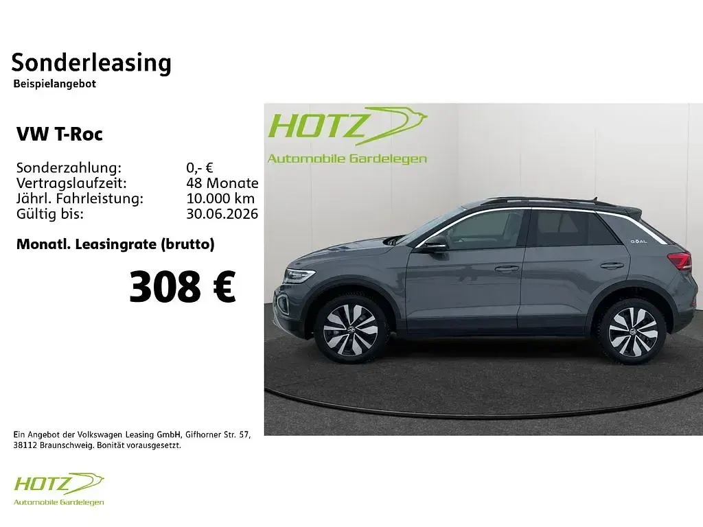 Gebraucht VW T-Roc Goal 150 PS (110 kW) 2025 Grau SUV