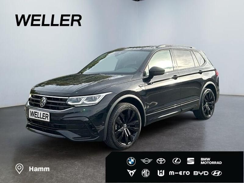 Schwarz Gebraucht 2022 VW Tiguan Allspace R-line SUV | 37.680 € (Fairer Preis) - Bild 1/3