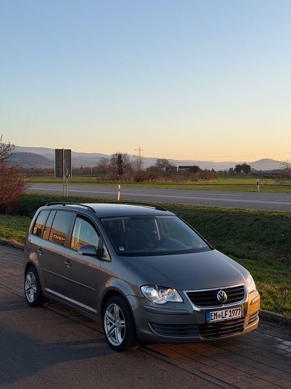 Gebraucht VW Touran Conceptline 90 PS (66 kW) 2007 Schwarz Van / Kleinbus