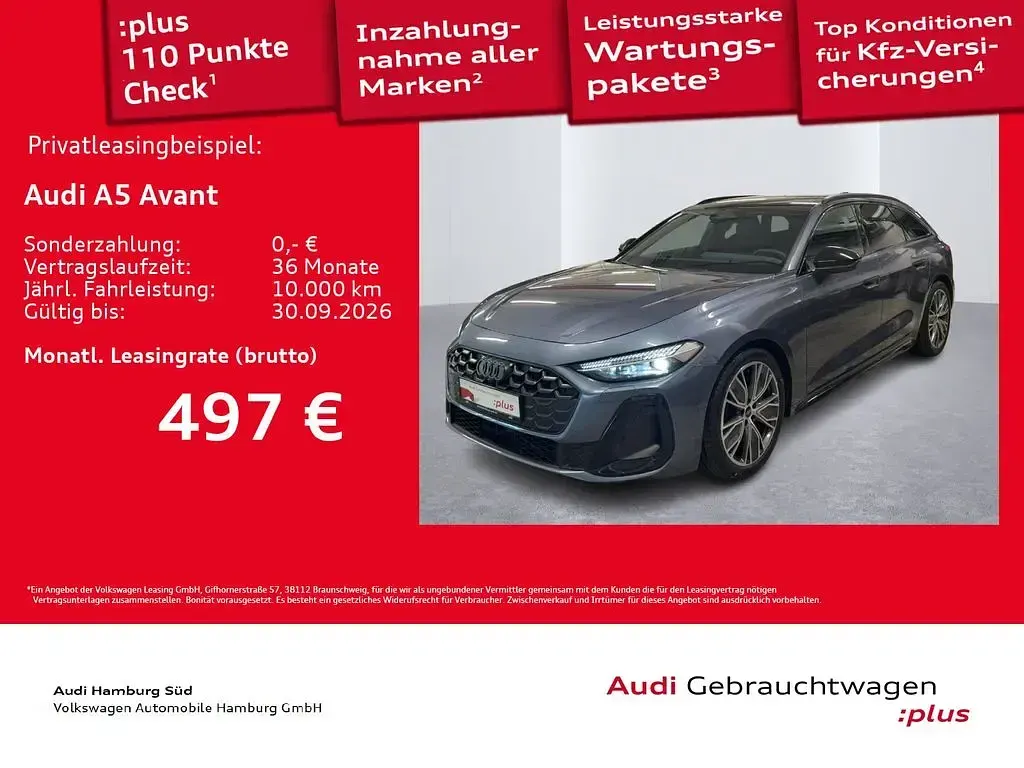 Gebraucht Audi A5 Ambiente 204 PS (150 kW) 2025 H3 horizontblau metallic Kombi