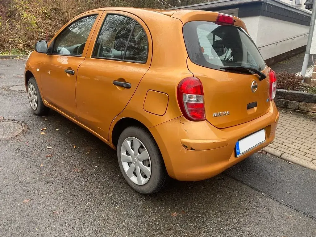 Gebraucht Nissan Micra 80 PS (58 kW) 2012 Orange Kleinwagen