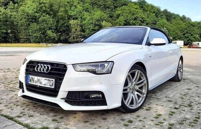 Weiß Gebraucht 2016 Audi A5 Cabriolet S-Line Cabrio | 17.200 € (Guter Preis) - Bild 1/4