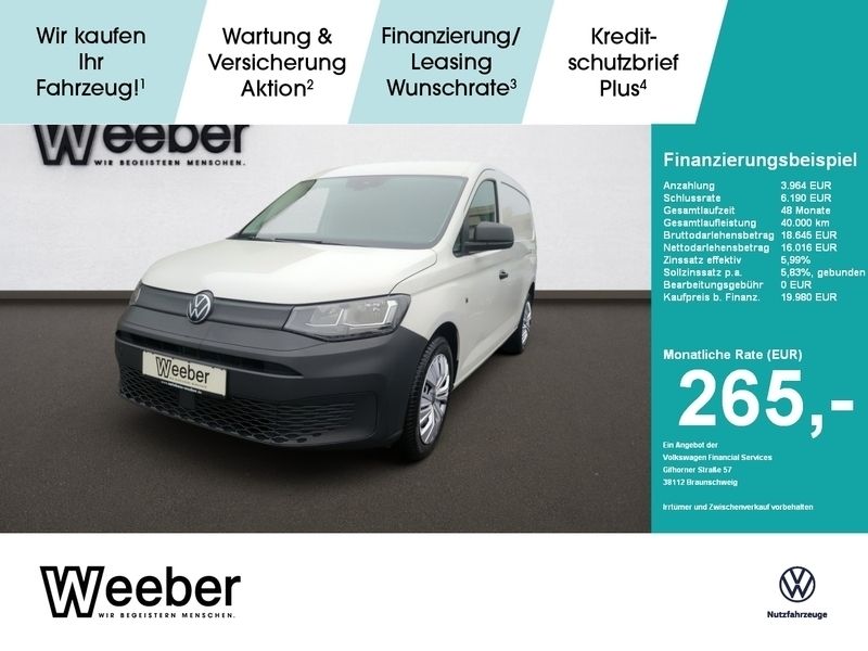 Candyweiß Gebraucht 2022 VW Caddy Maxi Van / Kleinbus | 17.490 € - Bild 1/4