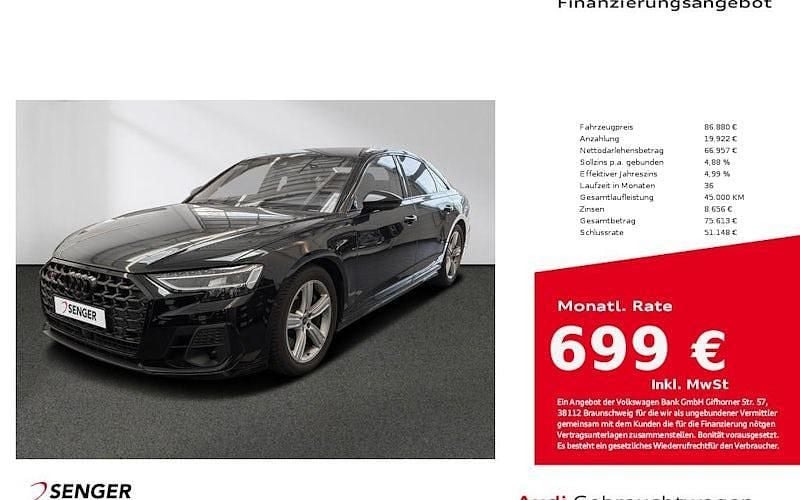 Gebraucht Audi S8 Ambiente 571 PS (419 kW) 2024 Mythosschwarz metallic Limousine