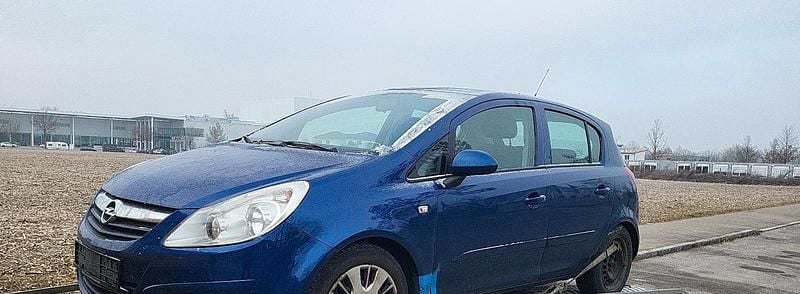 Blau Gebraucht 2008 Opel Corsa Kleinwagen | 600 € (Superpreis) - Bild 1/4