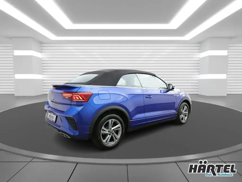 Gebraucht VW T-Roc Cabriolet R-line 150 PS (110 kW) 2025 Ravennablau (blue), metallic Cabrio