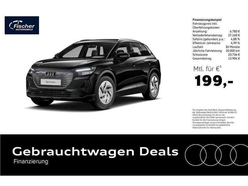 Schwarz Gebraucht 2023 Audi Q4 e-tron SUV | 33.940 € (Superpreis) - Bild 1/4