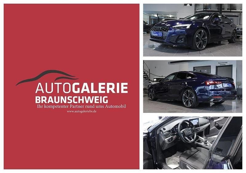 Blau Gebraucht 2022 Audi A5 Sportback Competition Limousine | 28.950 € (Superpreis) - Bild 1/4