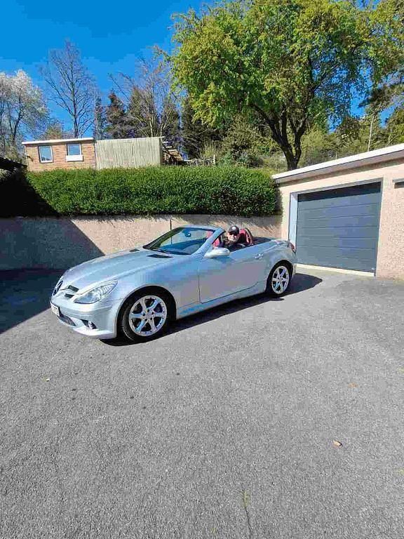 Silber Gebraucht 2005 Mercedes SLK350 Cabrio | 10.850 € (Guter Preis) - Bild 1/4