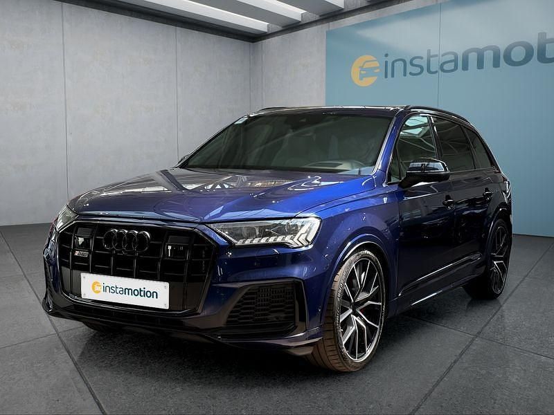 Blau Gebraucht 2021 Audi SQ7 SUV | 70.699 € (Teuer) - Bild 1/4