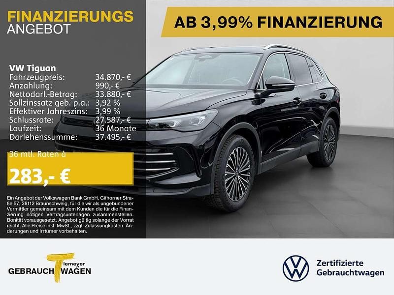 Schwarz Gebraucht 2024 VW Tiguan Elegance SUV | 34.870 € (Guter Preis) - Bild 1/4