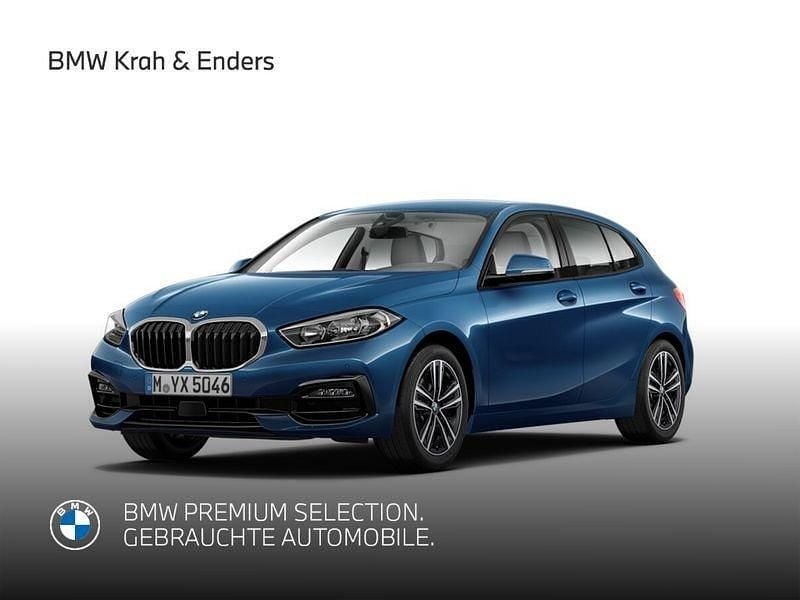 Blau Gebraucht 2021 BMW 118 Sport Line Kleinwagen | 21.680 € (Fairer Preis) - Bild 1/4