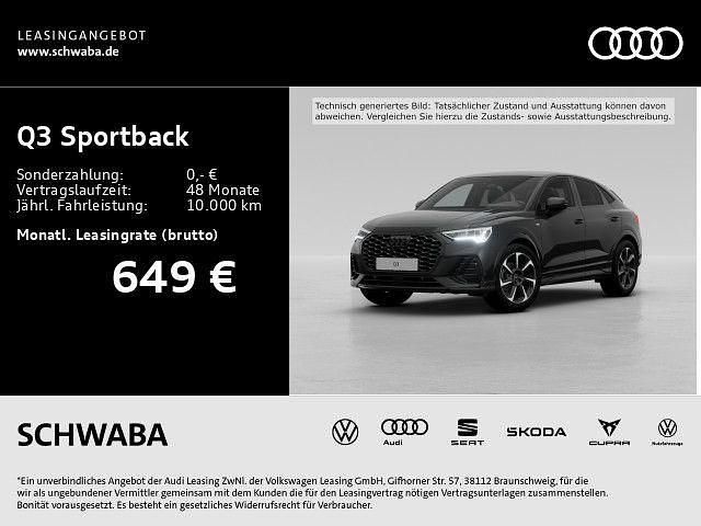 Schwarz Neu 2025 Audi Q3 Sportback S-Line SUV | 51.960 € (Teuer) - Bild 1/4