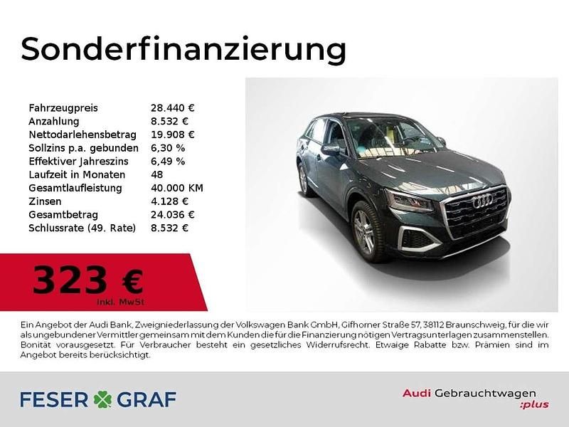 Manhattangrau metallic Gebraucht 2023 Audi Q2 Ambiente SUV | 28.440 € (Fairer Preis) - Bild 1/2