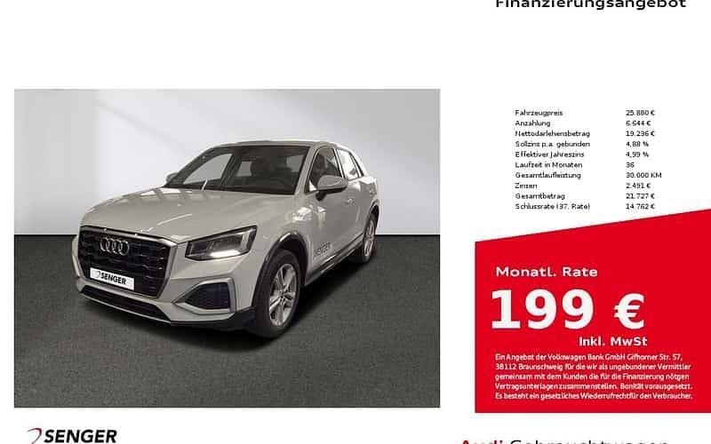Weiß Gebraucht 2023 Audi Q2 Advanced Plus SUV | 25.880 € (Guter Preis) - Bild 1/4
