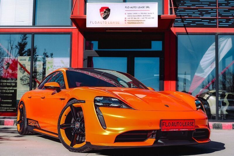 Orange Gebraucht 2020 Porsche Taycan Turbo Limousine | 75.990 € (Teuer) - Bild 1/4