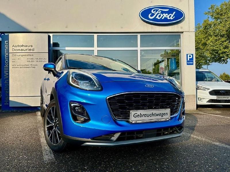 Dynamicblau metallic Gebraucht 2020 Ford Puma Titanium SUV | 14.990 € (Guter Preis) - Bild 1/4