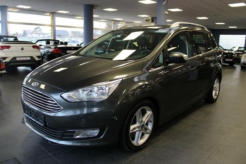 Gebraucht Ford Grand C-Max Titanium 125 PS (91 kW) 2017 Magnetic grau metallic Van / Kleinbus