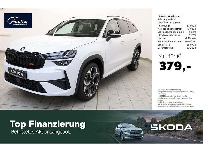 Weiss Neu 2025 Skoda Kodiaq RS SUV | 54.980 € (Guter Preis) - Bild 1/4