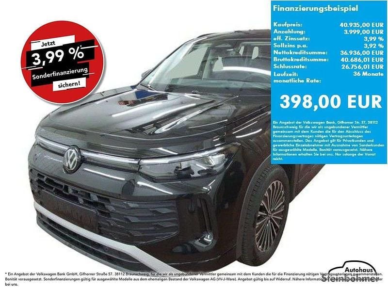 Grenadillschwarz (schwarz) Gebraucht 2025 VW Tayron Life SUV | 40.935 € (Guter Preis) - Bild 1/4