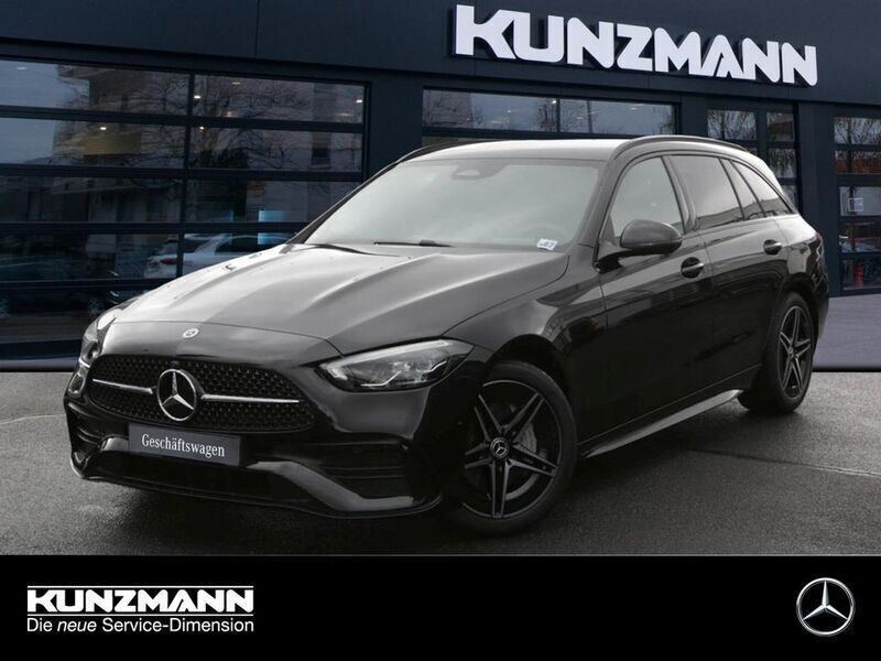 Obsidianschwarz metallic Gebraucht 2025 Mercedes C180 AMG Kombi | 39.550 € (Fairer Preis) - Bild 1/4