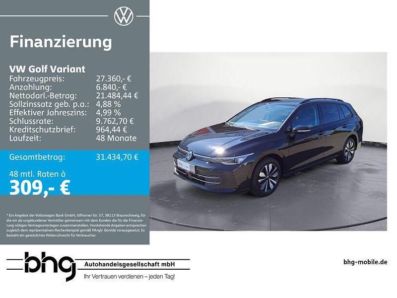Schwarz Gebraucht 2025 VW Golf VIII Life Kombi | 27.360 € (Fairer Preis) - Bild 1/4