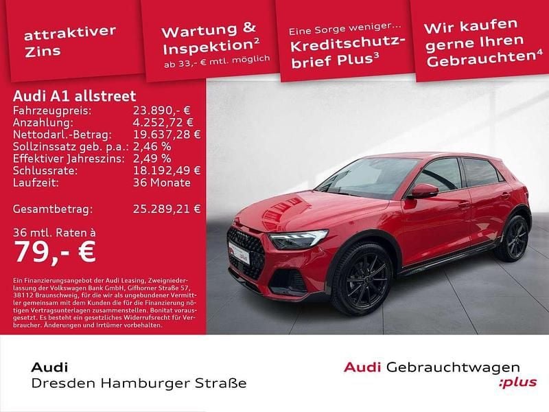 Progressivrot metallic Gebraucht 2024 Audi A1 Ambiente Kleinwagen | 23.890 € (Guter Preis) - Bild 1/3