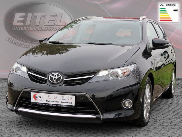 Schwarz metallic Gebraucht 2014 Toyota Auris Touring Sports Edition Kombi | 19.980 € - Bild 1/4