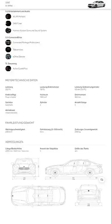 Gebraucht BMW 330e Sport Line 292 PS (214 kW) 2020 Weiß Limousine
