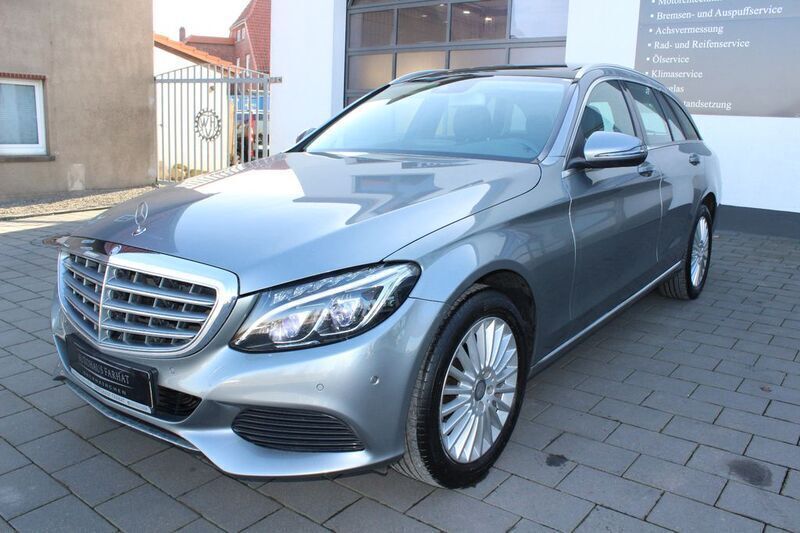 Silber Gebraucht 2015 Mercedes C250 Exclusive Kombi | 19.490 € (Guter Preis) - Bild 1/4