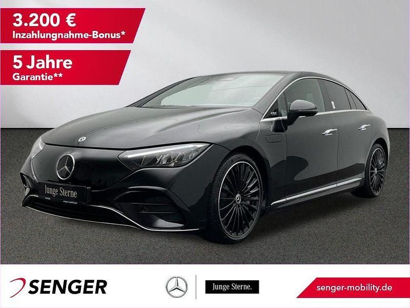 Schwarz Gebraucht 2024 Mercedes EQE300 AMG line Limousine | 45.580 € - Bild 1/3