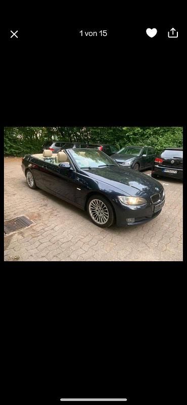 Schwarz Gebraucht 2008 BMW 325 Cabriolet Cabrio | 5.900 € - Bild 1/4