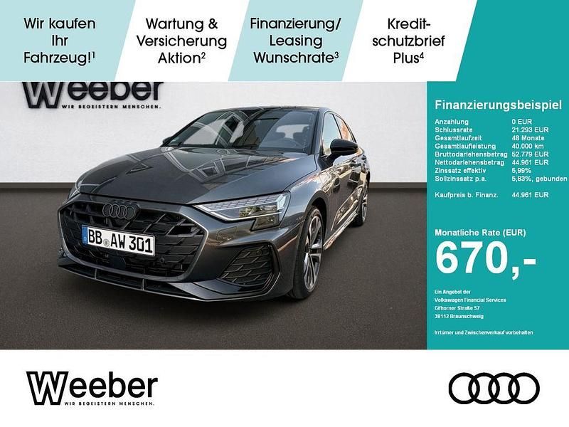 Grau Gebraucht 2025 Audi A3 S-Line Limousine | 44.961 € - Bild 1/4