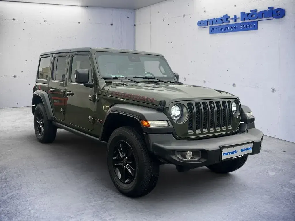 Gebraucht Jeep Wrangler Unlimited Rubicon 272 PS (200 kW) 2021 Grün SUV